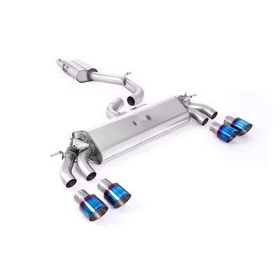 GPF-Back Milltek  3" Quad 100mm GT100 AUDI A3 (8V1, 8VK)  S3 quattro 300cv