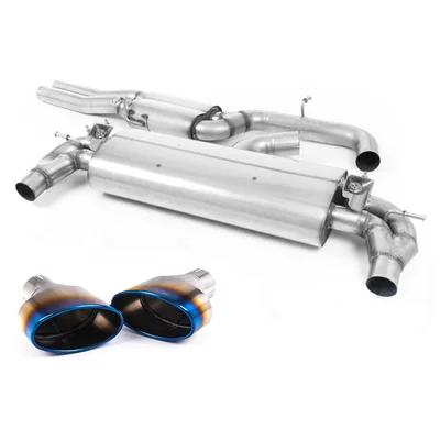 Cat-Back Milltek  3" Burnt Titanium Trims AUDI A3 Sportback (8VA, 8VF)  RS3 quattro 400cv