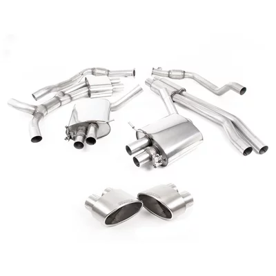 Cat-Back Milltek  2.75" Brushed Titanium Oval Tips AUDI A4 B9 Avant (8W5, 8WD)  RS4 TFSi quattro 450cv