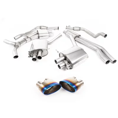 Cat-Back Milltek  2.75" Burnt/Blue Titanium Tips AUDI A4 B9 Avant (8W5, 8WD)  RS4 TFSi quattro 450cv