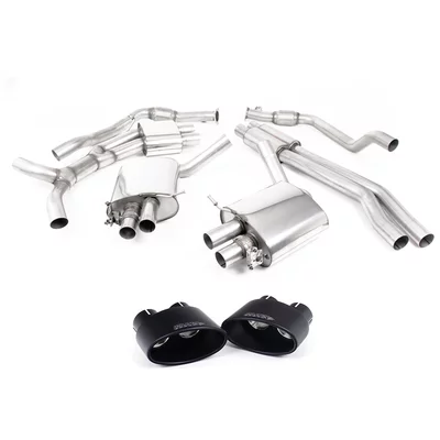 GPF-Back Milltek  2.75" Cerakote Black Tips AUDI A4 B9 Avant (8W5, 8WD)  RS4 TFSi quattro 450cv