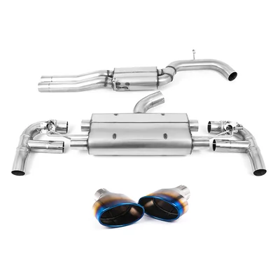 Cat-Back Milltek  3.15" Burnt Titanium Trims AUDI A3 Sportback (8VA, 8VF)  RS3 quattro 400cv