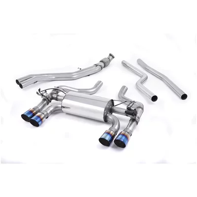 Cat-Back Milltek  3" Quad 90mm GT90 BMW 2 Coupé (F22, F87)  M2 370ps