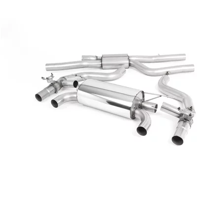 Cat-Back Milltek  2.75" Quad 90mm GT90  Burnt Titanium BMW 2 Coupé (F22, F87)  M2 Competition 411cv