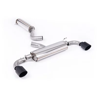GPF-Back Milltek  3" GT-115 Cerakote Black TOYOTA YARIS (_P21_, _PA1_, _PH1_)  1.6 GR 4WD (GXPA16) 280cv