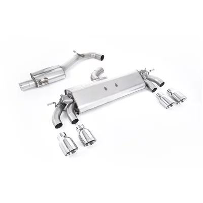 Cat-Back Milltek  3" Quad 100mm GT100 VW GOLF VII (5G1, BQ1, BE1, BE2)  2.0 R 4motion 310ps