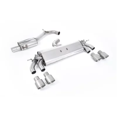 Cat-Back Milltek  3" Quad 100mm GT100 VW GOLF VII (5G1, BQ1, BE1, BE2)  2.0 R 4motion 310ps