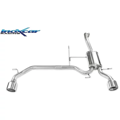 Endschalldämpfer Inoxcar  2x102mm Rolled SUZUKI SWIFT V (AZ)  1.4 Sport (A2L414, ZC33S) 140ps