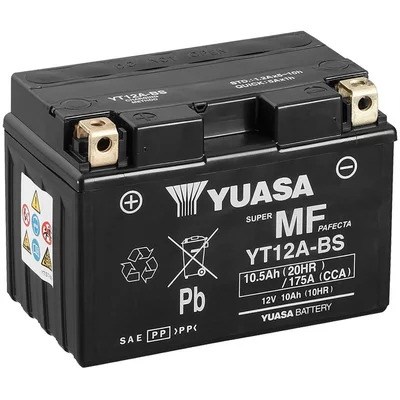 Batterie Moto Yuasa YT12A  12V 10.5Ah  