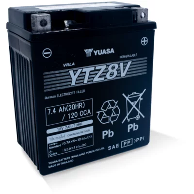 Batterie Moto Yuasa YTZ8V  12V 7.4Ah  