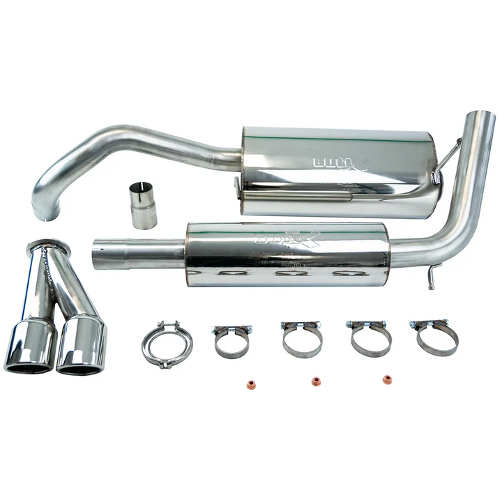 Cat-Back Bull-X  63.5 2x80mm Inoxpour VW POLO IV (9N_, 9A_)  1.8 GTI 150cv 