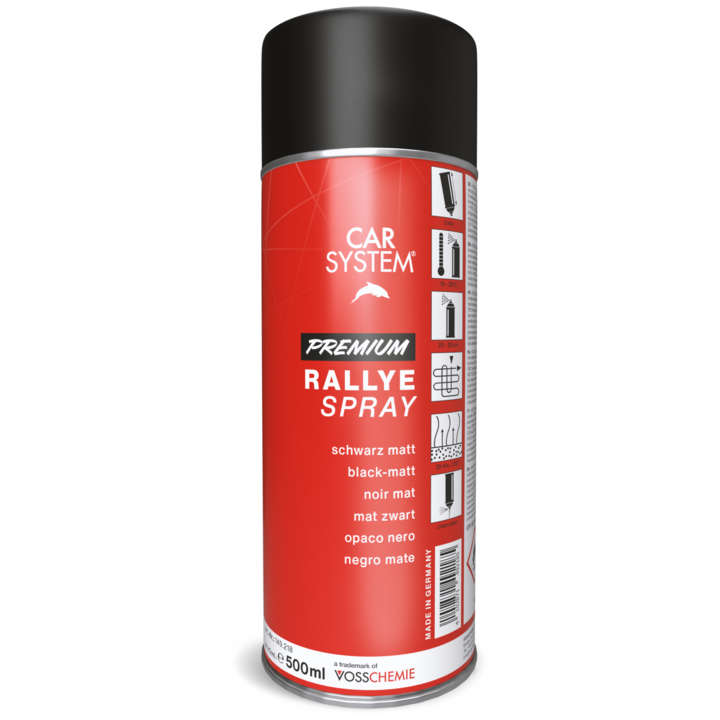 Peinture Car System Premium Rallye Spray Noir Mat 500mlpour MERCEDES-BENZ CLASSE C Coupe Sport (CL203)  C 220 CDI (203.708) 150cv 