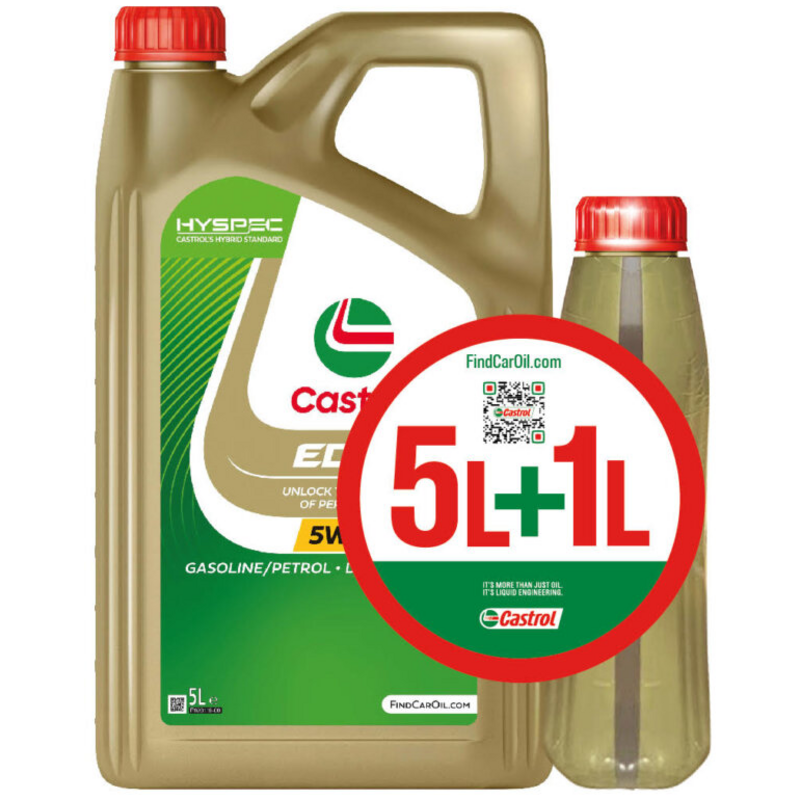 Huile Moteur Castrol EDGE 5W30 LL - 5 Litres - Synthétique - Pour Moteurs 4 Temps