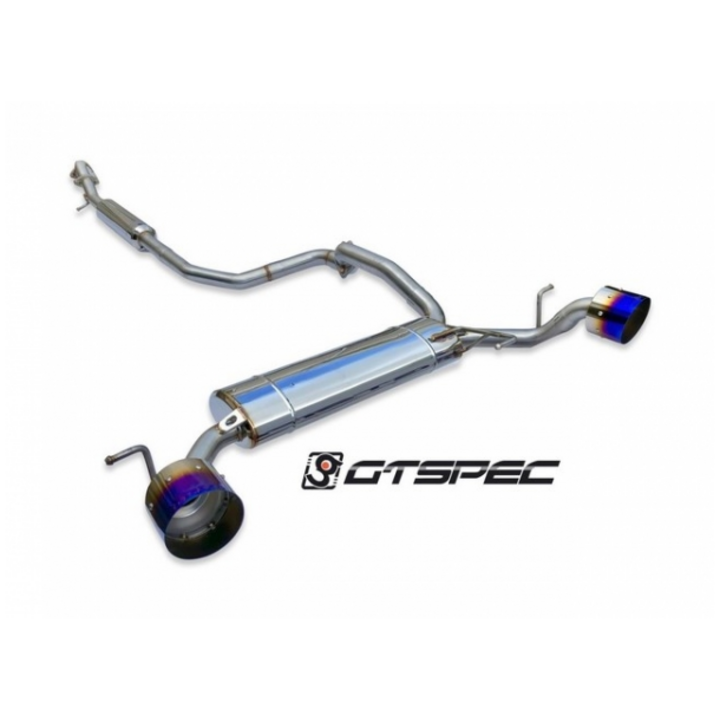 Cat-Back GT Spec  115mm Straight Cut Burnt Titanium