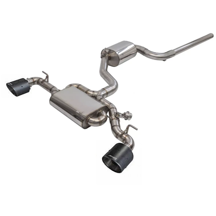 Cat-Back avec système de clapets Bull-X Ego-X 102mm Carbonpour VW GOLF VII (5G1, BQ1, BE1, BE2)  2.0 GTI 245cv 
