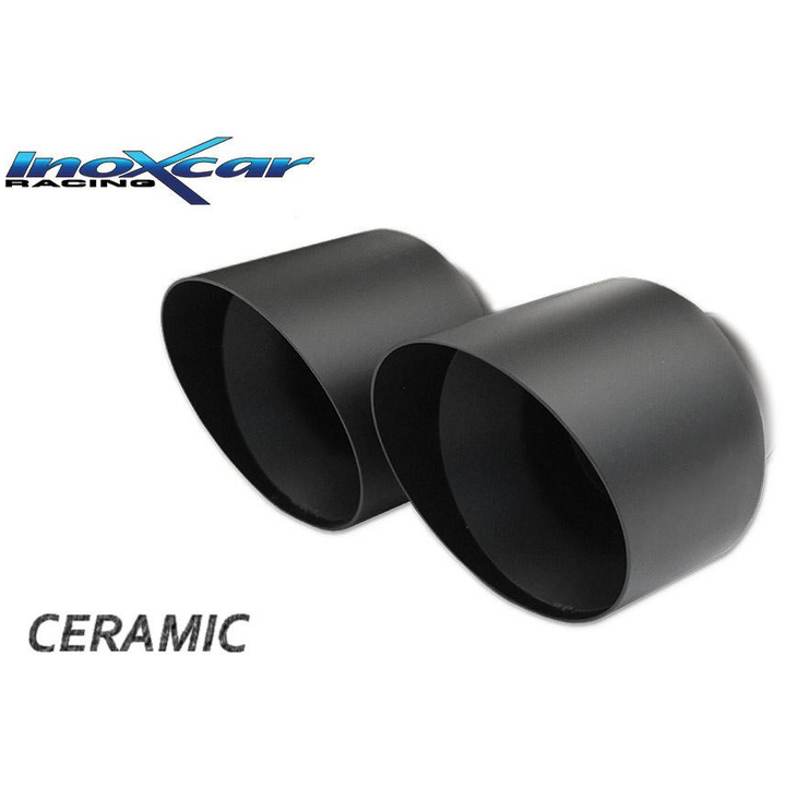 Echappement Final Inoxcar  2x80mm Black Ceramicpour AUDI A1 (8X1, 8XK)  1.4 TFSI 185cv 