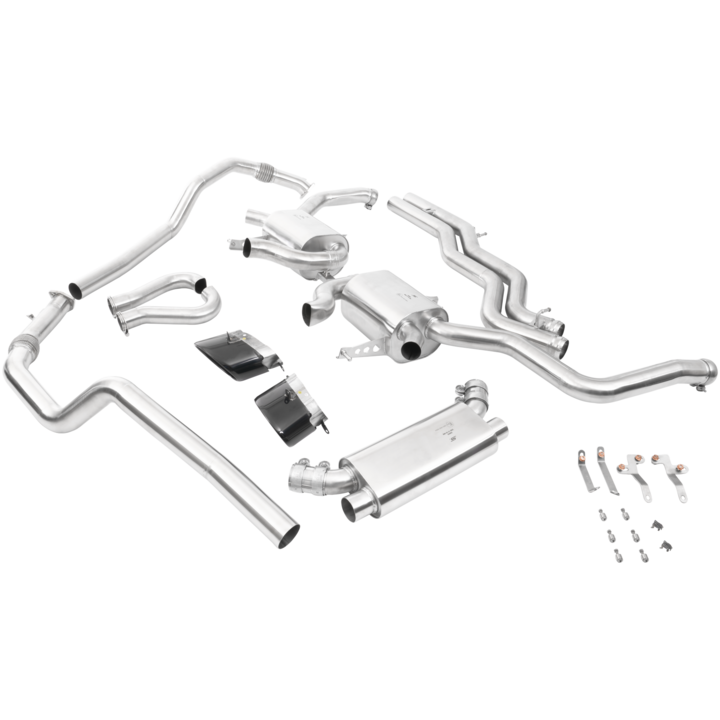 Catback Stoll Sport  Oval Black Tipspour AUDI A6 C8 Avant (4A5)  RS6 TFSI Mild Hybrid quattro 600cv 