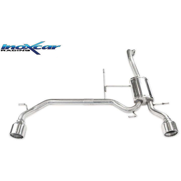 Endschalldämpfer Inoxcar  2x102mm Rolledfür SUZUKI SWIFT V (AZ)  1.4 Sport (A2L414, ZC33S) 140ps 