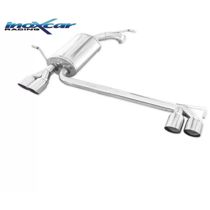 Echappement Final Inoxcar  2x80mm Racing Angledpour PEUGEOT 407 Coupé (6C_)  2.7 HDi 204cv 