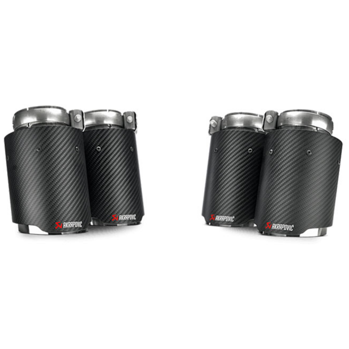 Embouts d'échappement Akrapovic  Carbon