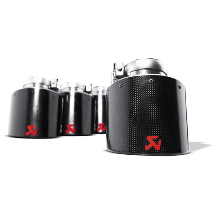 Embouts d'échappement Akrapovic  Carbon 125mm