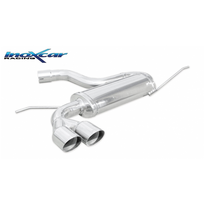 Endschalldämpfer Inoxcar  2x80mm Racing Angledfür VW GOLF V (1K1)  2.0 TDI 16V 4motion 140ps 