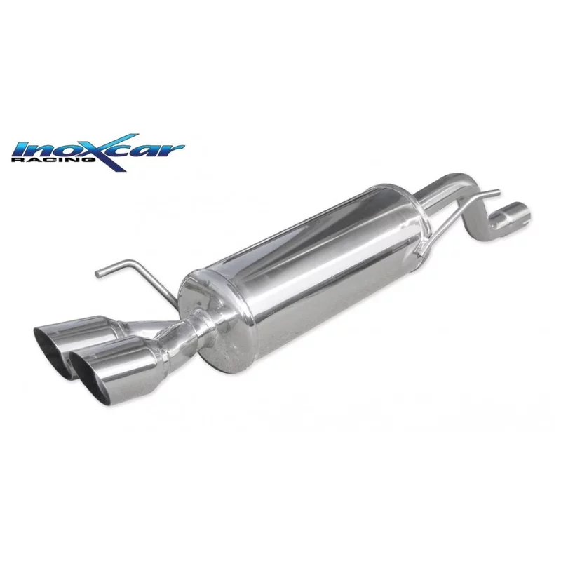 Image of Endschalldämpfer Inoxcar 2x80mm Racing Angled für ALFA ROMEO MITO (955_) 1.4 TJet (955AXG1A) 120 PS