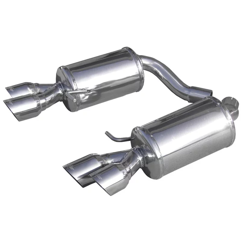 Image of Endschalldämpfer Inoxcar 2x80mm Racing Angled für AUDI A4 B8 (8K2) S4 quattro 333 PS