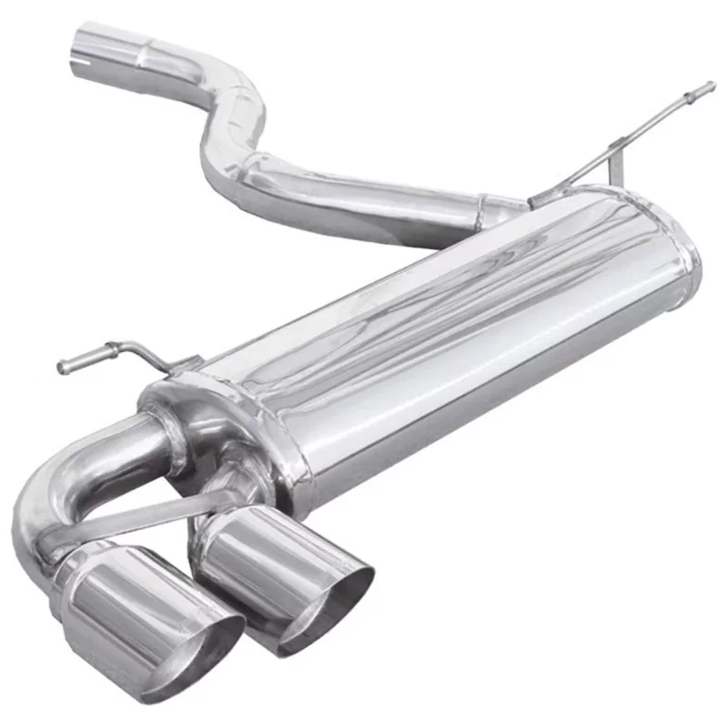 Image of Endschalldämpfer Inoxcar 2x80mm Racing Angled für BMW 1 (F21) 125 i 218 PS