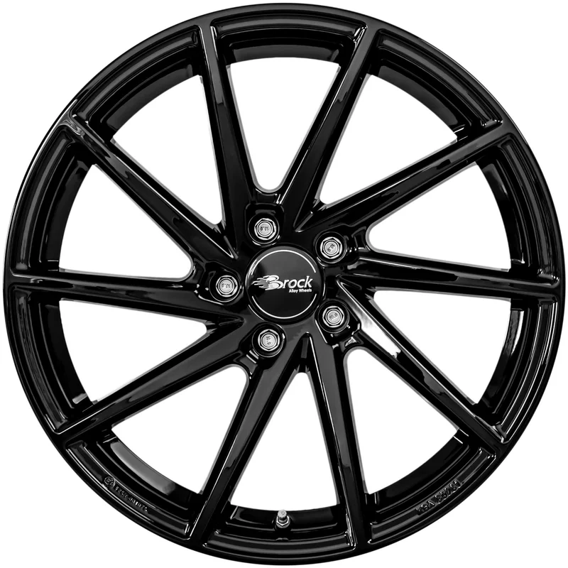 Image of Brock B37 8.0x18 5x112 ET50 Schwarz Glanz Felgen
