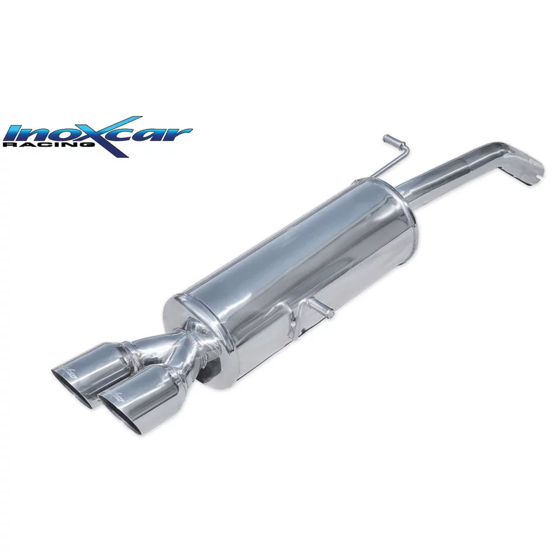 Image of Endschalldämpfer Inoxcar 2x80mm Racing Angled für CITROËN DS3 (SA_) 1.6 Racing 207ps
