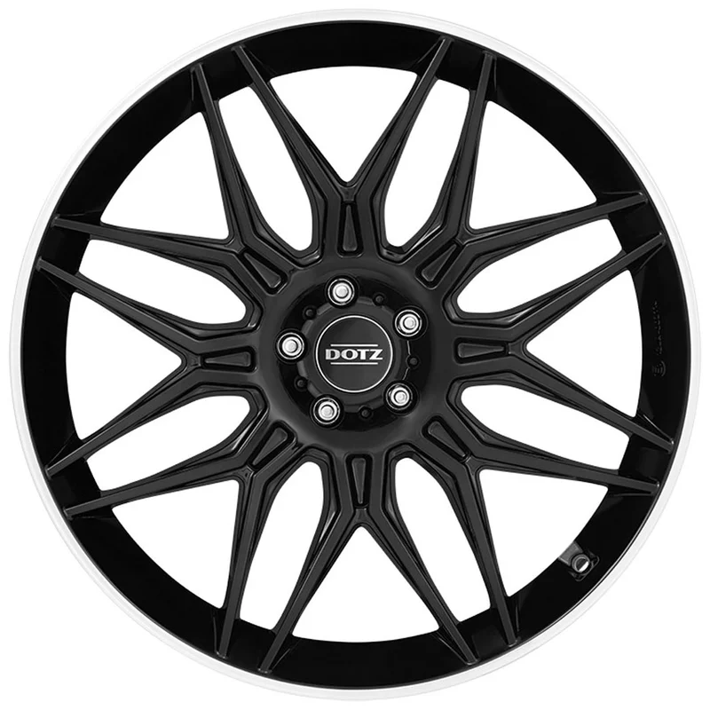 Image of DOTZ LongBeach 10.5x21 5x112 ET43 Black/polished lip Felgen