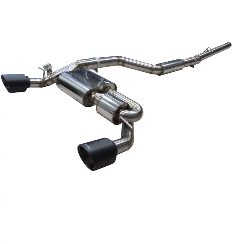 Image of Cat-Back mit Klappensystem Bull-X Ego-X 3" Carbon 114mm