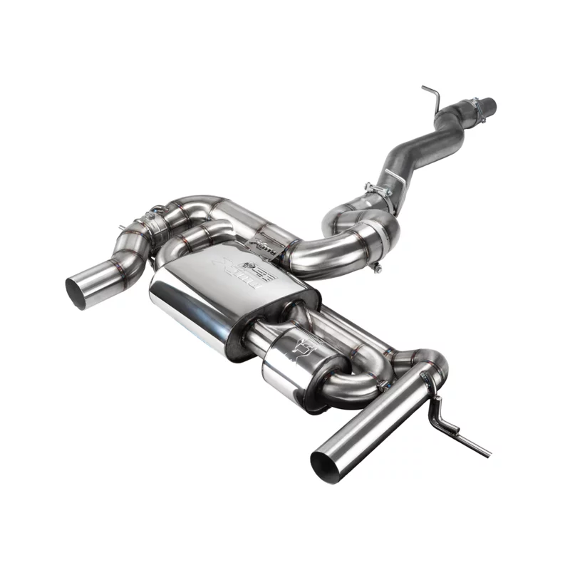 Image of Cat-Back mit Klappensystem Bull-X Ego-X 3.5" Carbon