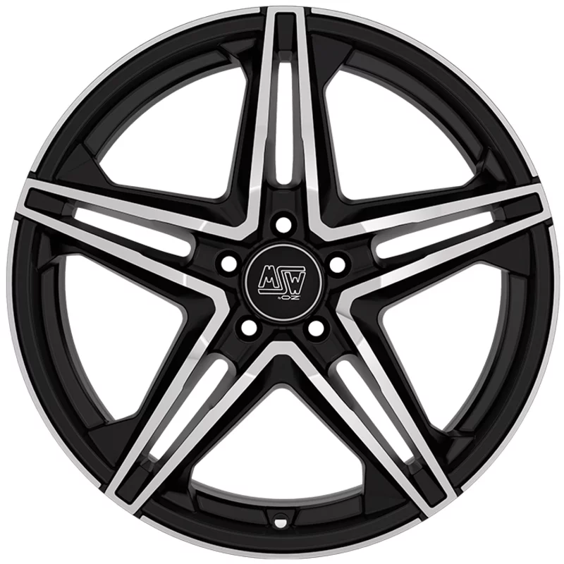 Image of MSW 31 7.5x18 5x112 ET44 GLOSS BLACK FULL POLISHED Felgen