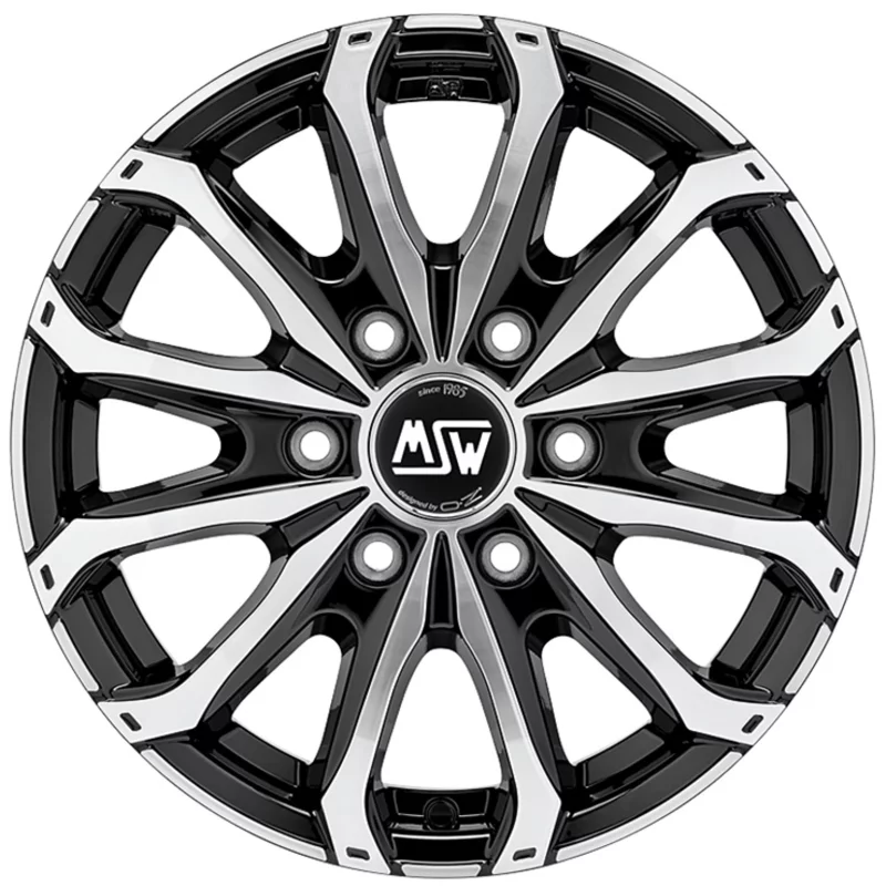 Image of Felgen MSW 48 VAN 6 HOLES 6.5x16 6x120 ET50 Gloss Black Full Polished