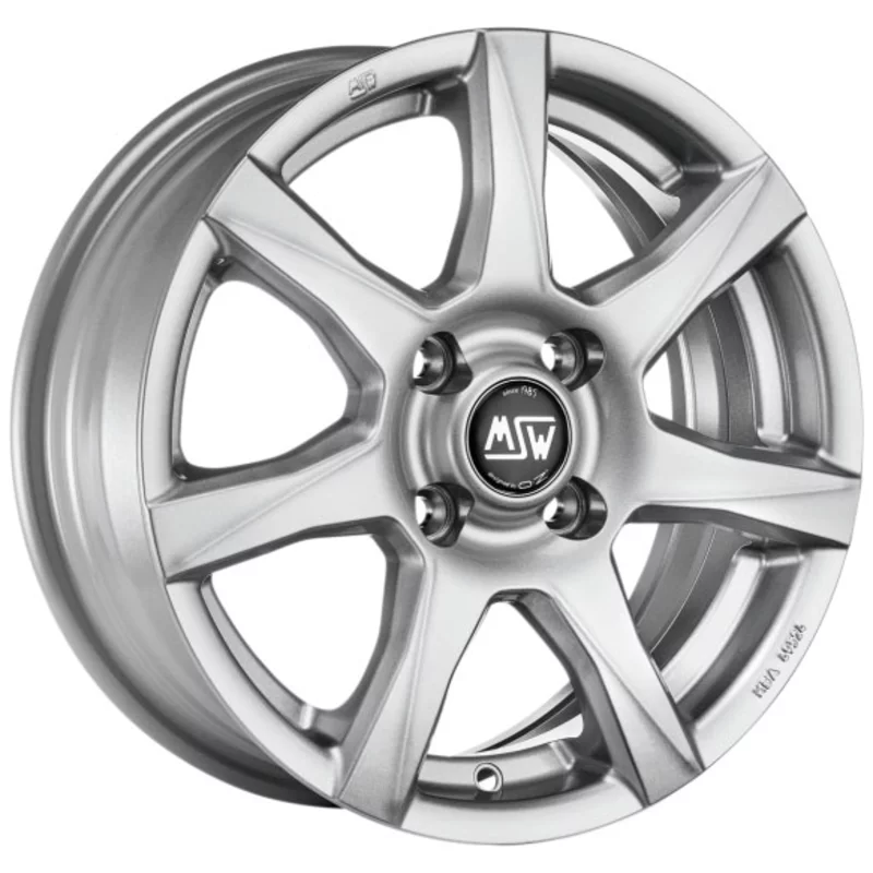 Image of MSW 77 5.0x14 4x100 ET45 FULL SILVER Felgen