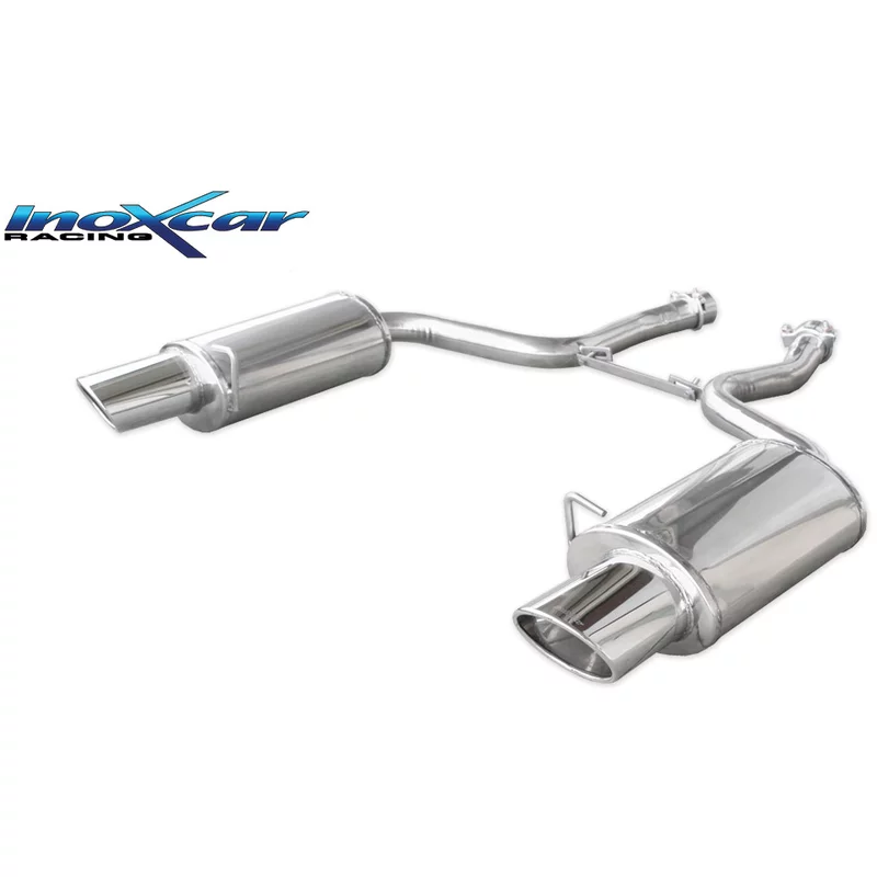 Image of Endschalldämpfer Inoxcar 150x105mm Oval für AUDI A4 B7 (8EC) RS4 quattro 420 PS