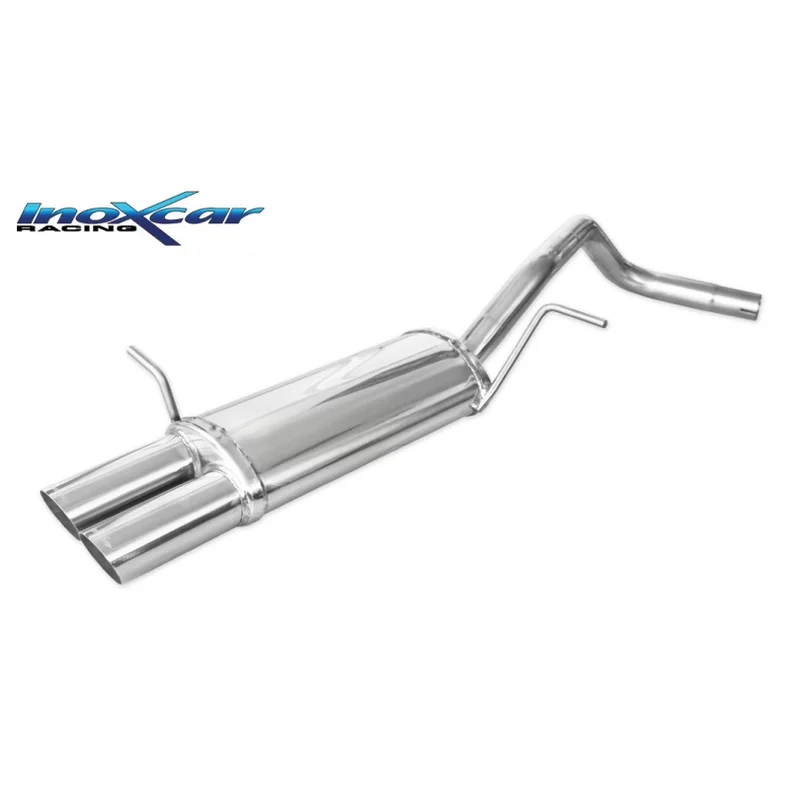 Image of Endschalldämpfer Inoxcar 2x70mm Racing Angled für VW POLO IV (9N_, 9A_) 1.4 16V 75 PS