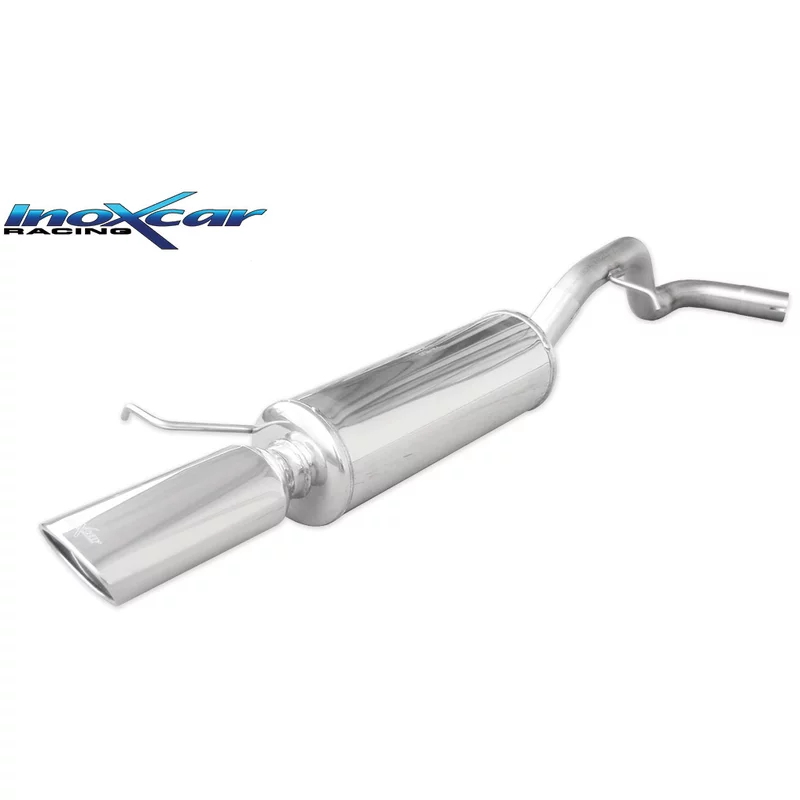 Image of Endschalldämpfer Inoxcar 2x80mm Racing Angled für SEAT LEON (1P1) 1.9 TDI 105 PS