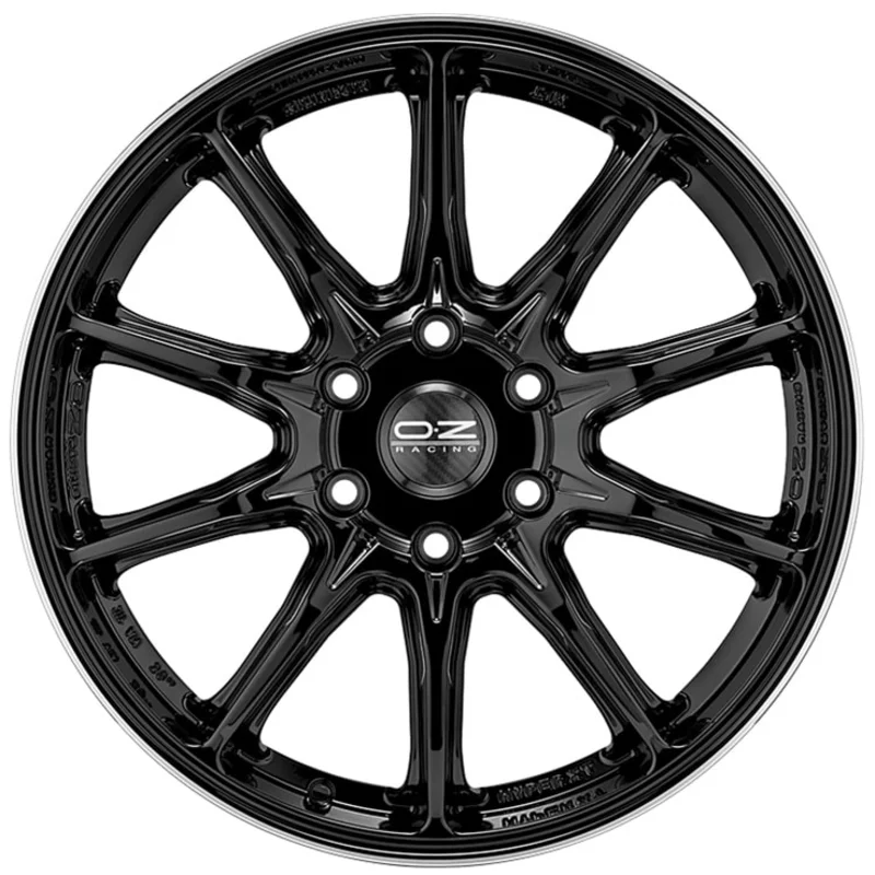 Image of OZ HYPER XT HLT OFFROAD 9.0x20 6x114.3 ET38 GLOSS BLACK+DIAMOND LIP Felgen