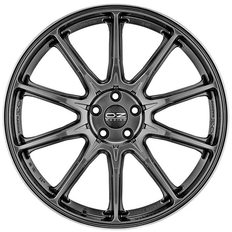 OZ HYPER XT HLT 9.0x20 5x130 ET49 STAR GRAPHITE DIAMOND LIP Felgen