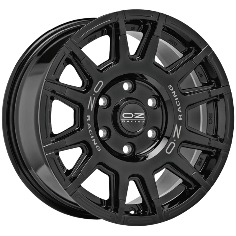 Image of OZ RALLY LEGEND 8.0x17 5x120 ET35 GLOSS BLACK + DARK LETTERING Felgen