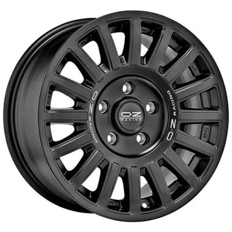 Image of OZ RALLY RACING TGR-WRT 8.0x18 5x114.3 ET35 MATT BLACK + SILVER LETTERING Felgen