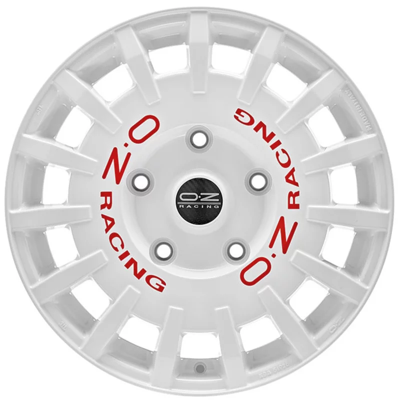 Image of OZ RALLY RACING VAN 7.5x18 5x160 ET48 WHITE RED LETTERING Felgen