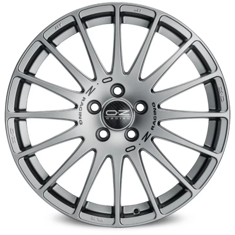 Image of Felgen OZ SUPERTURISMO GT 6.5x15 4x108 ET18 Grigio Corsa Black Lettering