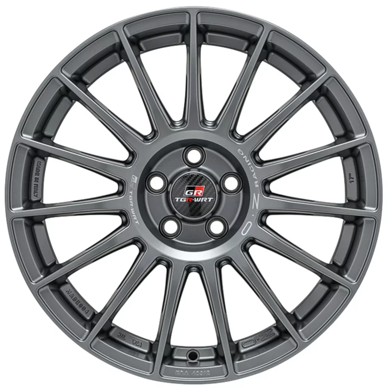 Image of Felgen OZ SUPERTURISMO TGR-WRT 8.0x18 5x100 ET45 Matt Graphite + Silver Lettering