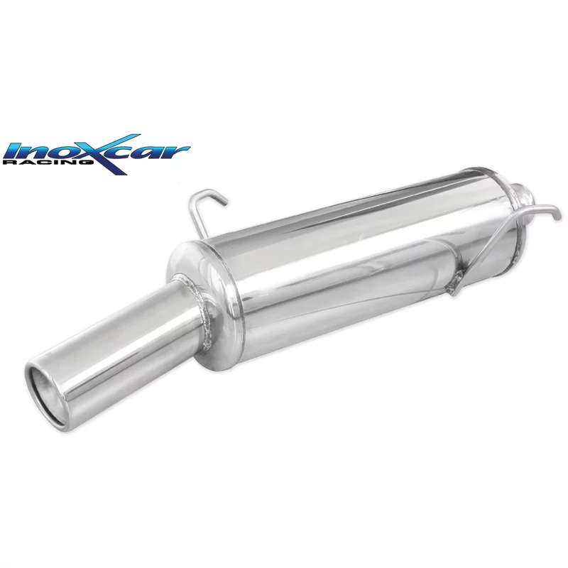 Image of Endschalldämpfer Inoxcar 80mm Rolled für PEUGEOT 206+ (2L_, 2M_) 1.4 i (2LKFWA, 2MKFWA) 75 PS