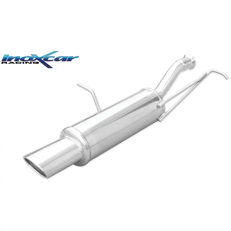 Image of Endschalldämpfer Inoxcar 120x80 Oval für PEUGEOT 307 (3A/C) 1.4 75 PS