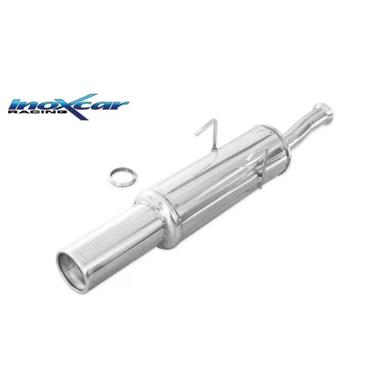 Image of Endschalldämpfer Inoxcar 102mm Rolled für PEUGEOT 405 II (4B) 2.0 121 PS